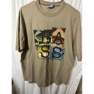 Vintage Jerzees T-shirt Tan Bass Anglers Sportsman